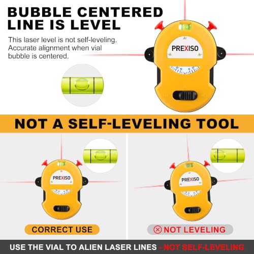 PREXISO Multi Surface Laser Level LED Light Vial, Cross - Image 6