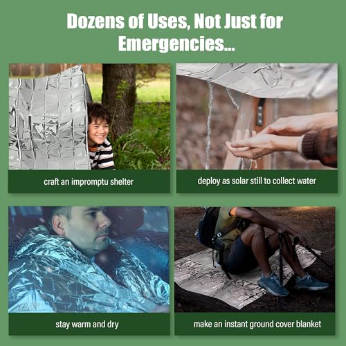 Titan Shield Emergency Survival Blanket 5-Pack - Mylar - Image 5