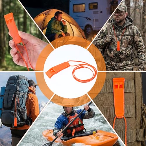 60 Pack Emergency Whistles with Lanyard | 120dB Loud - Image 5