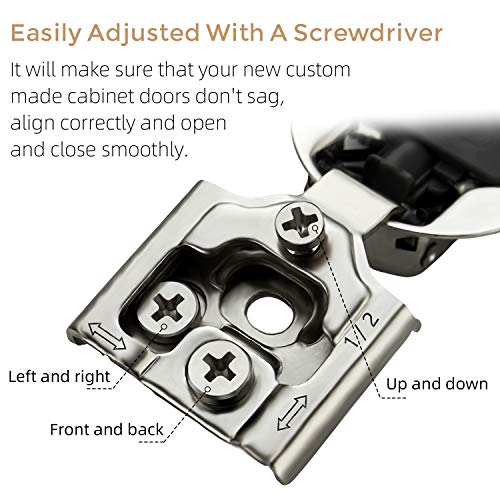 Soft Close Hinges for Kitchen Cabinet Hinges, 1/2 Inch Overlay - Image 5