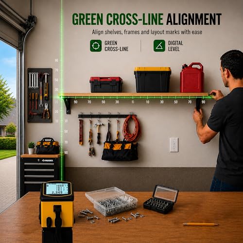 4-in-1 Digital Green Laser Tape Measure, 16FT Auto-Lock Tape - Image 5