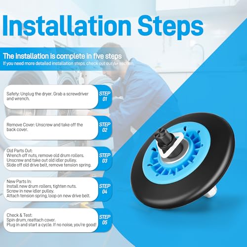 【UPGRADED】Sam-Sung DC97-16782A Dryer Repair Kit | Home Repair - Image 7