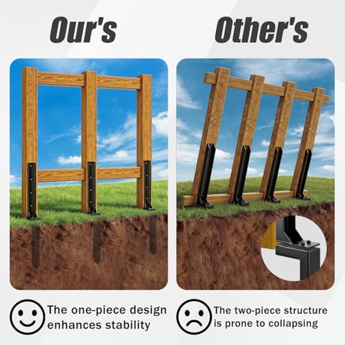 4 Pcs 30" Tall Fence Post Repair Kit - Image 5