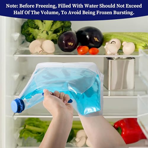 12 Pack Water Storage Bag - 1.3 Gallon Foldable Water - Image 6