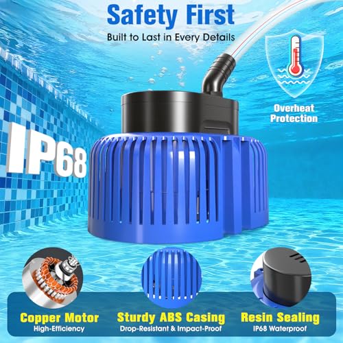 Pool Cover Pump above Ground,Submersible Water Pump for Pool - Image 7