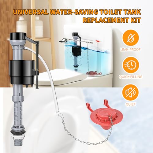 Universal Toilet Repair Kit, Height Adjustable Fill Valve - Image 8