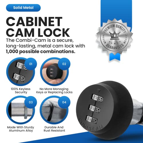 Combi-Cam Combinated Lock 7850R - Large Black Cam Lock | - Image 4