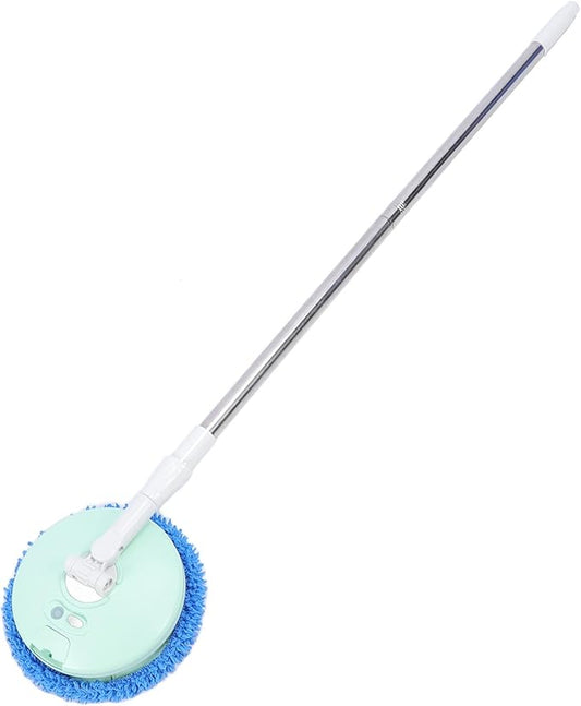 Electric Car Cleaning Brush, Telescopic Handle Cordless Cleaning Brush Scrubber Automatic Rotating Car Wash Brush Mop Cleaning Tool for Home Car Glass Tile Floor (Green)