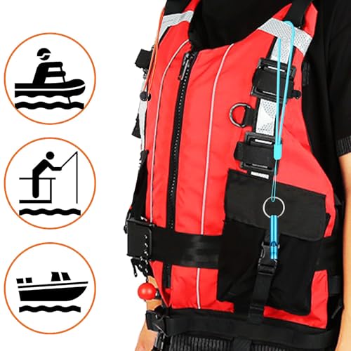 12Pcs Hiking Camping Survival Aluminum Whistle, Key Chain - Image 4