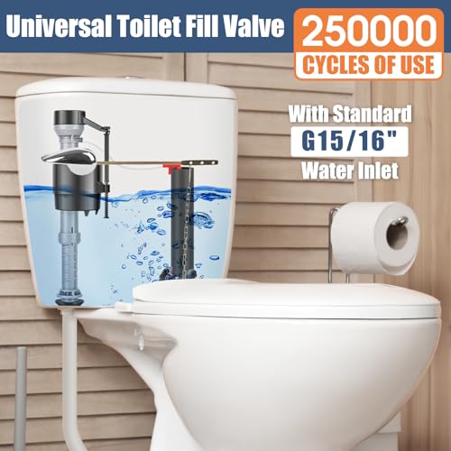 Toilet Repair Kit Inside Tank, Fill Valve & 2-Inch Flapper - Image 4
