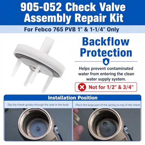 For Febco 765-1 Repair Kit, 765 1" & 1-1/4" Model - Image 5