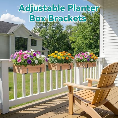 Adjustable Planter Box Brackets,Enhanced Bottom Support - Image 3