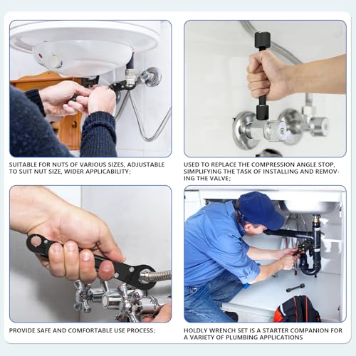 Holdly Angle Stop Wrench, Plumbing Tool for 3/8 | Hand Tools - Image 7