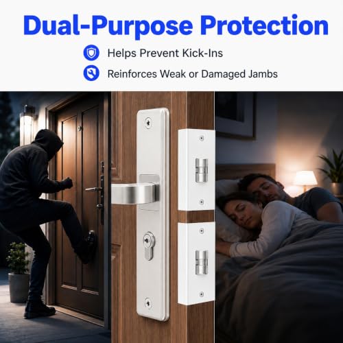 5-Piece Door Frame Reinforcement Kit, Anti Kick in Door Security - Image 8