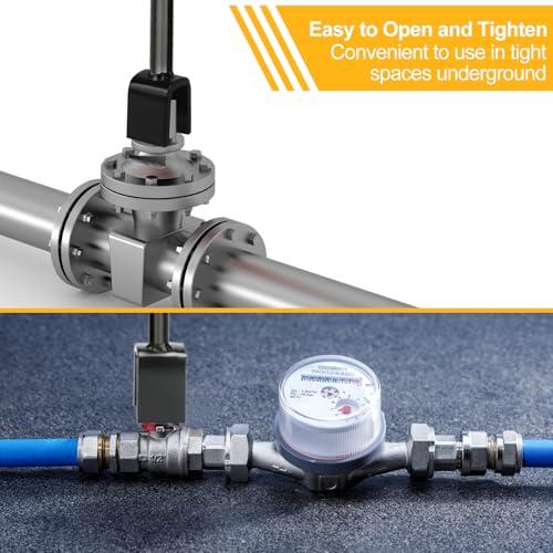 17" Main Water Meter Shut-Off Tool with 4-Way Utility Key - Image 5
