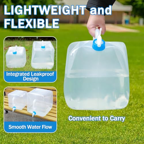 ASEVAT [2 Pack] 5.3 Gallon /20L Collapsible Water | Travel Essentials - Image 4