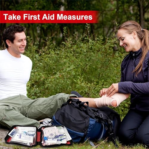 First Aid Kit 300PCS Car Home Camping Essentials Red 1st Aid - Image 5