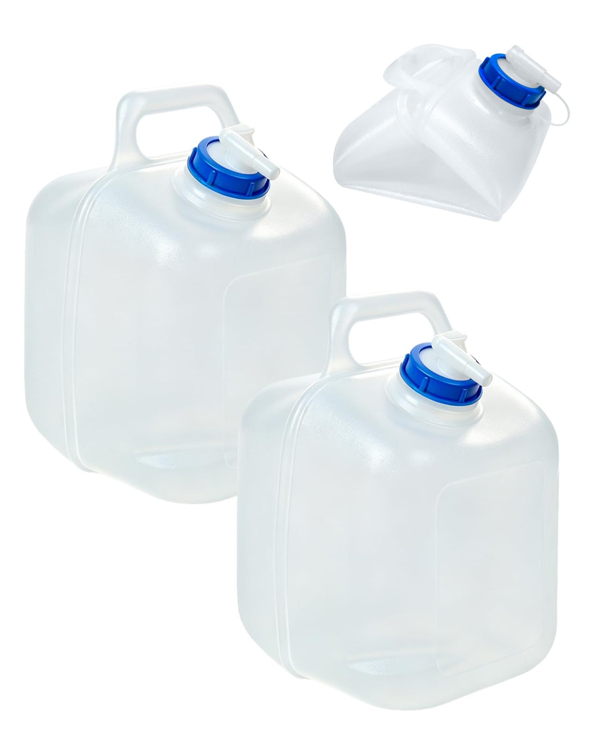 2 Pack 2.64 Gallon Collapsible Water Container Camping - Image 1