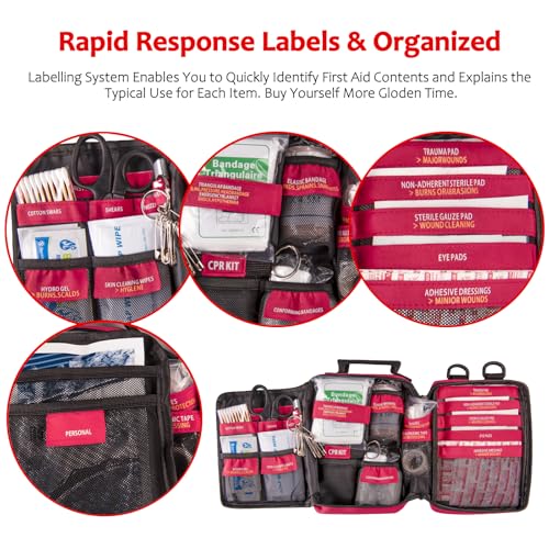First Aid Kit with Rapid-Response Labeled Compartments - Image 3