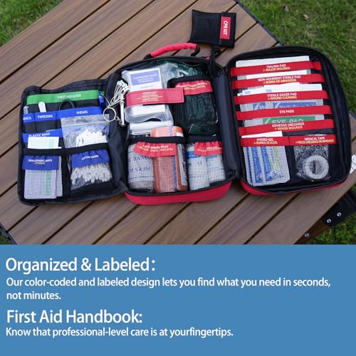 Comprehensive First Aid Kit -Labeled Compartments | Travel Essentials - Image 3