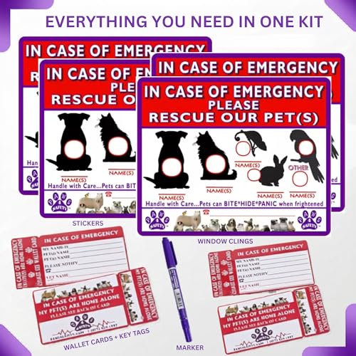 Pet Emergency Alert Kit for All Pets – Home Alone Rescue - Image 8