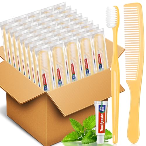 NICEMOVIC 150 Pack Disposable Toothbrushes Bulk | Travel Essentials - Image 2