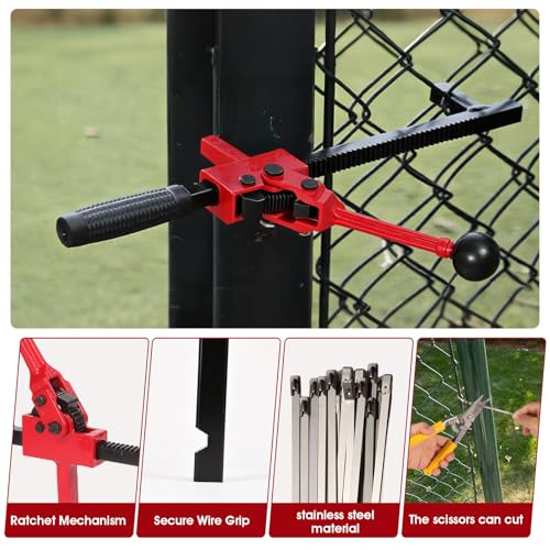 2 Pack Fence Stretcher Tool, Heavy Duty Chain Link & - Image 7