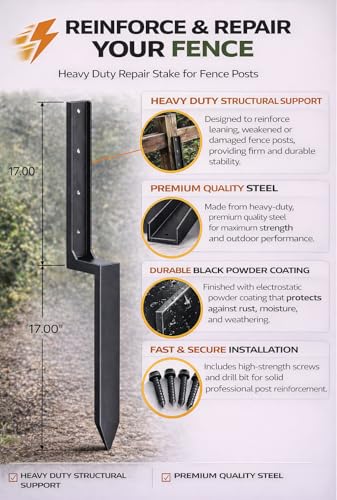 Fence Post Repair Kit Heavy Duty – Steel Fence Post Anchor - Image 3