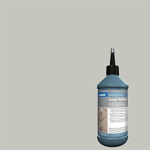MAPEI UltraCare Grout Refresh, Universal Grout Colorant & Sealer, 8 oz Bottle – Easy Grout Restoration & Protection, 5227 Castle Wall