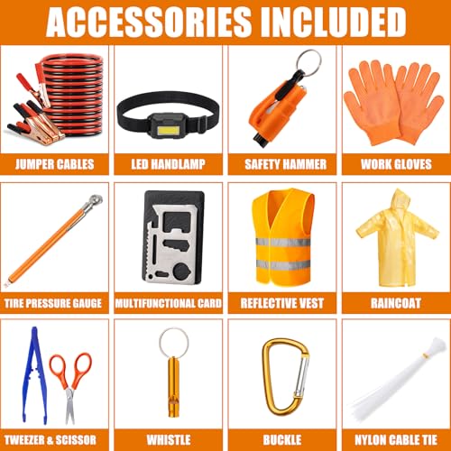 Car Roadside Emergency Kit, Car Safety Kit Portable Car | Hand Tools - Image 3