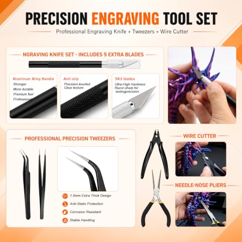 77 PCS 3D Printer Tool Kit with Storage Case,3D Printing | Home Repair - Image 6