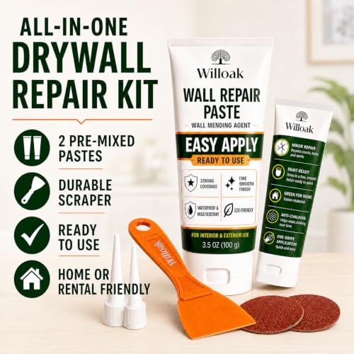 Drywall Repair Kit,Wall Spackle Repair Paste with Scraper - Image 3