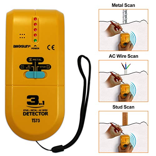ALLOSUN TS73 3 in 1 LED Wood Stud FinderMulti Stud | Home Repair - Image 5