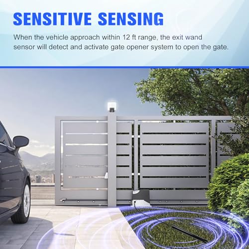 2026 Upgraded Driveway Gate Exit Wand with 100 ft Cable - Image 6