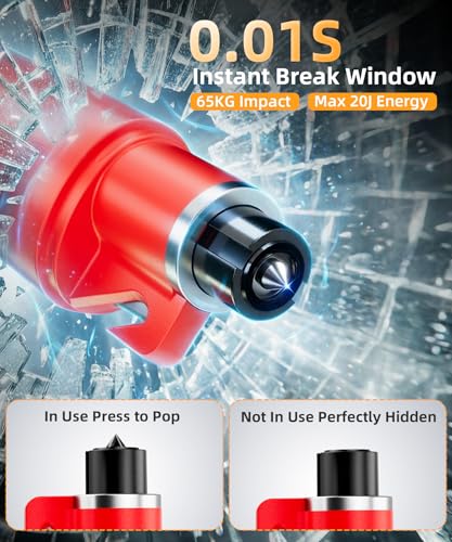 TICARVE Emergency Escape Tool Kit Window Breaker Seatbelt - Image 3
