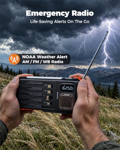 BLAVOR Emergency Radio, NOAA Weather Radio AM/FM - Image 3