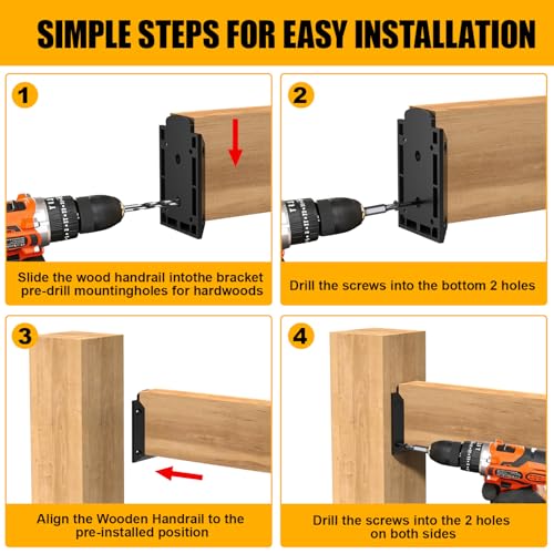 20Pcs 2x4 Deck Railing Bracket Connectors for 1.5"x3.5" - Image 5