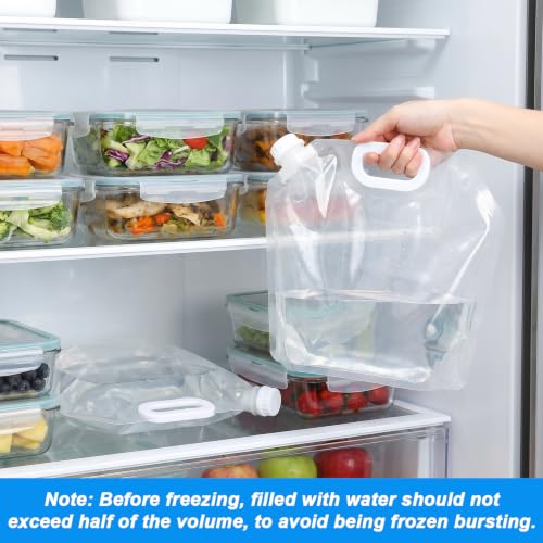 MAQUITA 20 Pcs Emergency Foldable Water Bag, 1.3 Gal - Image 7