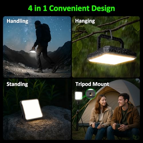 Portable Camping Lights, Rechargeable 20000mAh Dimmable - Image 5