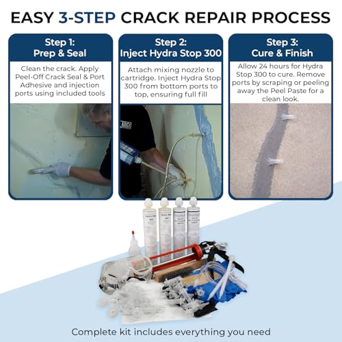 10ft Peel-Off Paste Foundation Crack Repair Kit, Hydra | Home Repair - Image 3