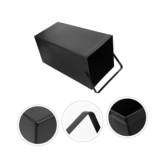 GLEAVI Square Utility Bucket with Handle Heavy Duty Trash Can Inner Bucket for Kitchen Bathroom Garden and Hotel Use Versatile for Indoor and Outdoor Applications