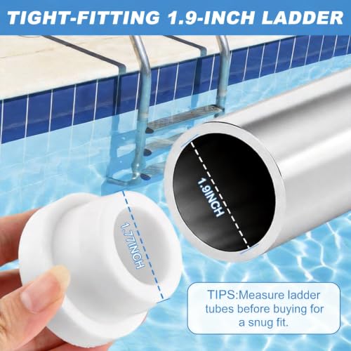 4Pcs Pool Ladder Bumpers, 1.9" Rubber Feet for Inground Swimming - Image 5