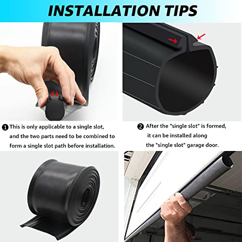 for Clopay Garage Door Rubber Bottom Weather Seal Single | Home Repair - Image 4