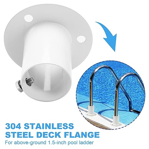 Pool Ladder Brackets Stainless Steel Deck Flanges - Image 4