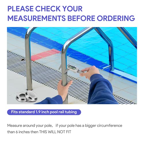Universal Fit Pool Ladder Escutcheon Plates 4Pack,Blasoul - Image 5
