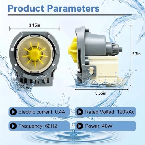 W10876537 Dishwasher Drain Pump Motor Replacement | Kitchen Essentials - Image 3