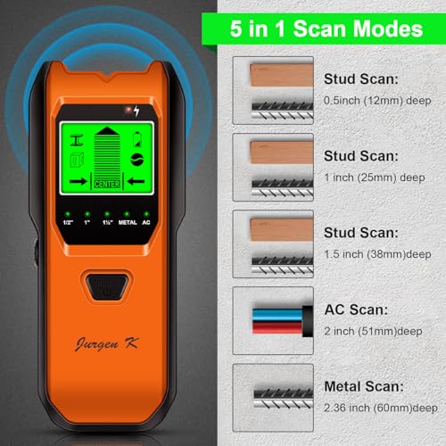 Stud Finder Wall Scanner, 5 in 1 Multifunction Stud | Home Repair - Image 4