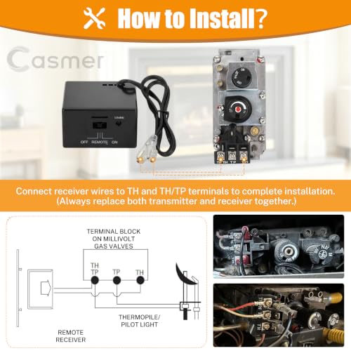 Universal Gas Fireplace Remote Control, Millivolt Valve Fireplace - Image 4