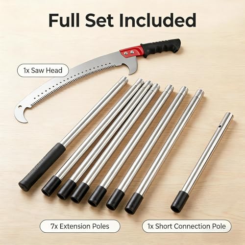 Pole Saws for Tree Trimming 9.2 FT, Manual Pruning Saw - Image 3