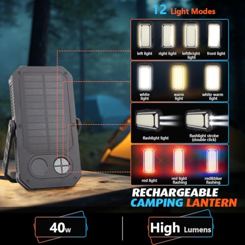 120H Camping Lantern, 10000mAh Rechargeable Lantern - Image 7
